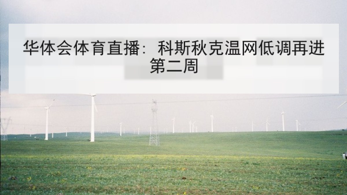 华体会体育直播: 科斯秋克温网低调再进第二周